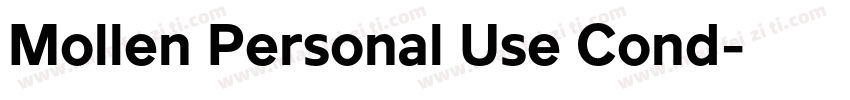 Mollen Personal Use Cond字体转换